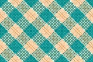 Tartan plaid pattern with texture and warm color. vector