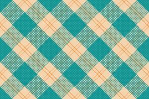 Tartan plaid pattern with texture and warm color. vector