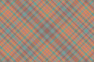 Tartan plaid pattern with texture and warm color. vector