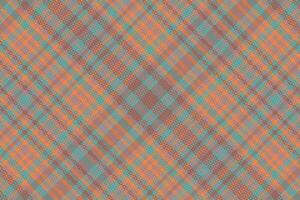 Tartan plaid pattern with texture and warm color. vector