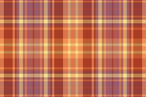 Tartan plaid pattern with texture and warm color. vector