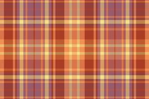 Tartan plaid pattern with texture and warm color. vector