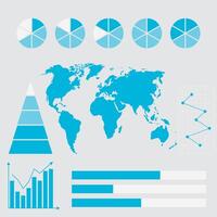 infografía con mundo mapa gráfico y gráfico. vector ilustración. negocio gráfico símbolo, tecnología global opción, infografía línea de tiempo, internacional Estadísticas comunicación, visualización datos