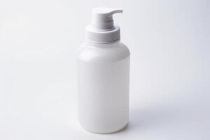 AI generated Facewash plastic bottle. Generate Ai photo