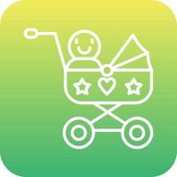 Baby Cart Vecto Icon vector