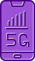 5G Smartphone Vecto Icon vector