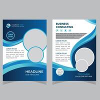 Poster cover book design template with space for photo background, Use for annual report, vector