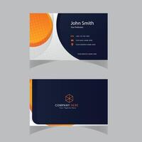 Modern presentation card with company logo. Vector business card template. Visiting card for business and personal use. Vector illustration design