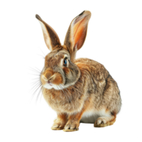 AI generated rabbit on a transparent background png