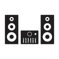 sound system icon logo vector design template