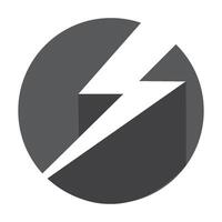 lightning icon logo vector design template