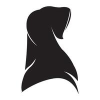 hijab icono logo vector diseño modelo