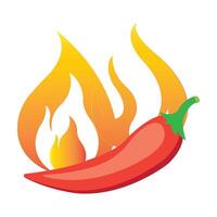 chili icon logo vector design template