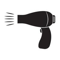 hairdryer icon logo vector design template