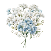 ai genererad vattenfärg blommig blomma design, vattenfärg blomma arrangemang blommig, vattenfärg blomma design, blomma sublimering blommig ClipArt, ClipArt, bröllop dekoration png