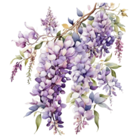 ai gegenereerd waterverf bloemen bloem ontwerp, waterverf bloem regelingen bloemen, waterverf bloem ontwerp, bloem sublimatie bloemen clip art, clip art, bruiloft decoratie png