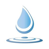 water drops icon logo vector design template