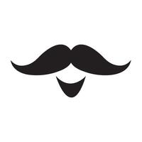 moustache icon logo vector design template