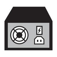 poder suministro icono logo vector diseño modelo