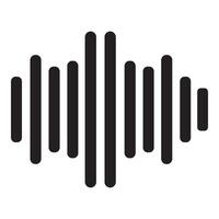 sound wave icon logo vector design template