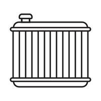 radiator icon logo vector design template