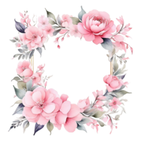 ai gegenereerd waterverf bloemen bloem ontwerp, waterverf bloem regelingen bloemen, waterverf bloem ontwerp, bloem sublimatie bloemen clip art, bruiloft decoratie png