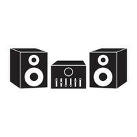 sound system icon logo vector design template