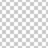 Black seamless abstract pattern. Overlay for background and backdrop. Ornamental design. PNG graphic illustration with transparent background.