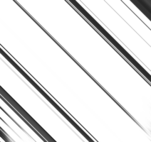 Black and white striped abstract background overlay. Motion effect. PNG graphic illustration with transparent background.