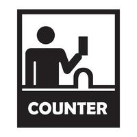 counter icon logo vector design template