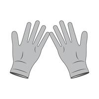 guantes icono vector diseño modelo