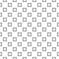 Black seamless abstract pattern. Overlay for background and backdrop. Ornamental design. PNG graphic illustration with transparent background.