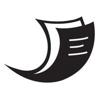 plantilla de diseño de vector de logotipo de icono de papel