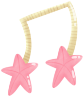 Baby shower melody note png