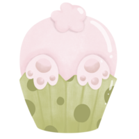 Rabbit butt in cupcake png