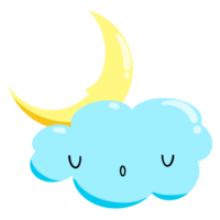 Partly cloudy at Night png