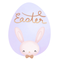 violet Pâques Oeuf chasser avec lapin png