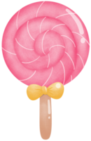 Pink smilingly candy png
