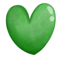 amore verde cuore png