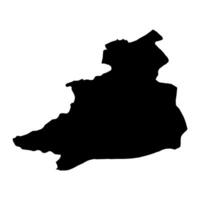 jendoba gobernación mapa, administrativo división de Túnez. vector ilustración.