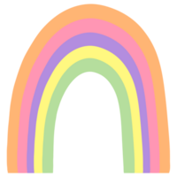 Colorful rainbow arch png