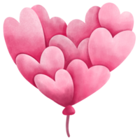 hart ballon voor Valentijnsdag dag png