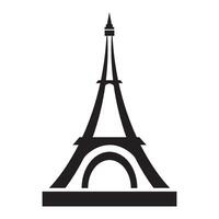 Eiffel Tower icon logo vector design template