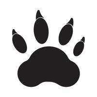 tiger footprint icon vector design template