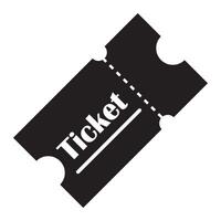 ticket icon logo vector design template