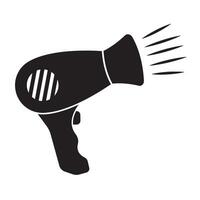 hairdryer icon logo vector design template