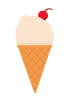 gelo creme cone isolar elemento png