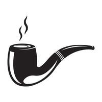 smoking pipe icon logo vector design template