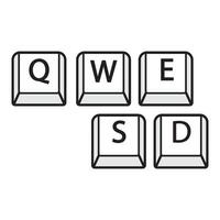 keyboard icon logo vector design template