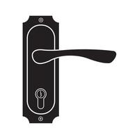 plantilla de diseño de vector de logotipo de icono de manija de puerta